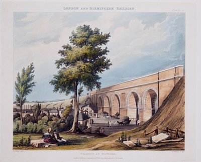 Viaduct bij Watford, 1837 door Thomas Talbot Bury